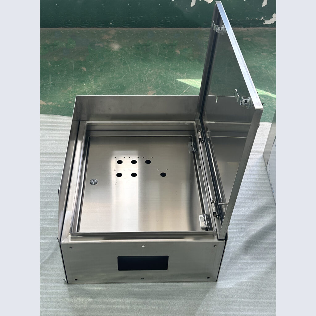 alt="stainless steel enclosure"